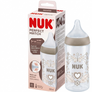Nuk Perfect Match Biberão PP 260 Cor Tetina Silicone M