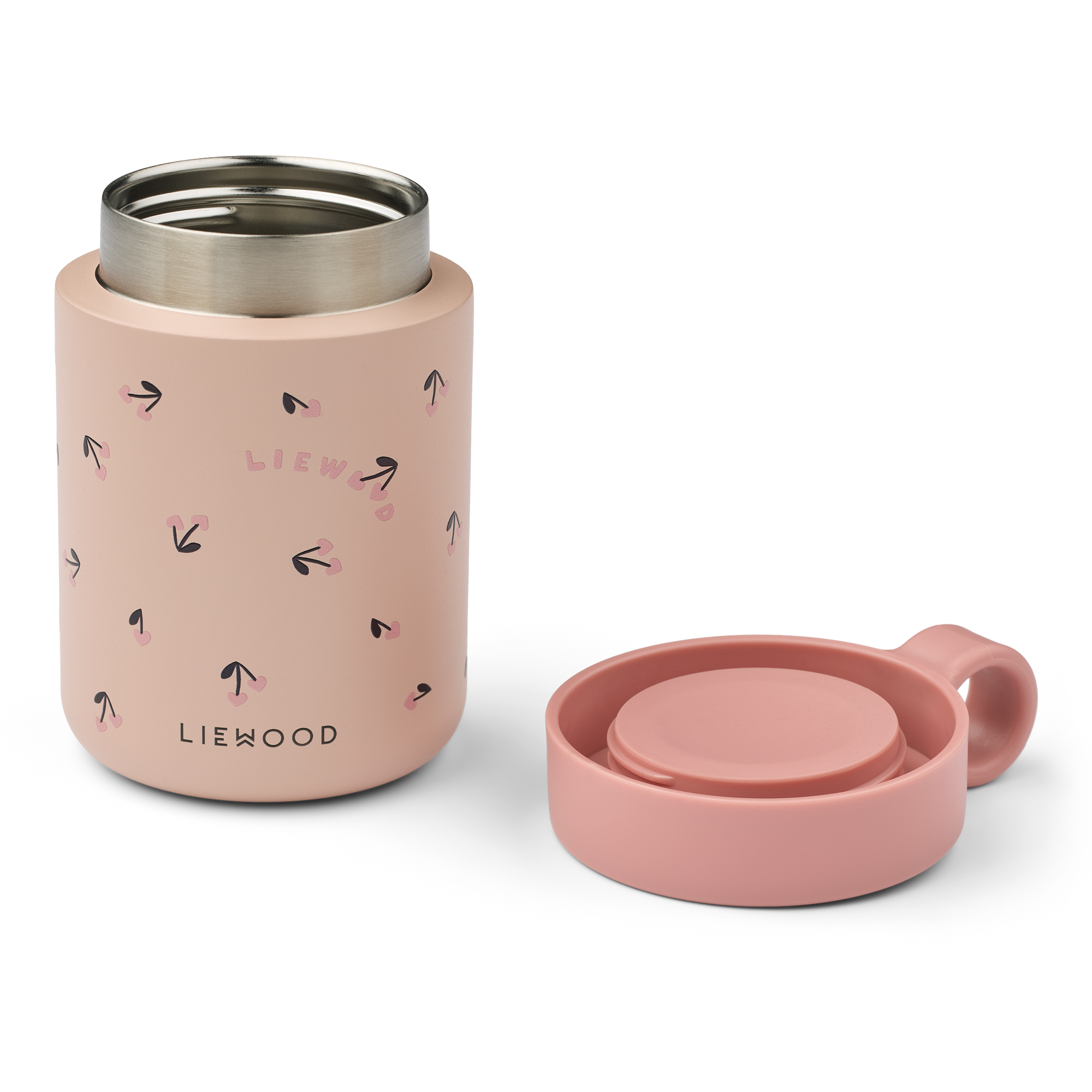 Liewood Kiani Printed Food Jar Mini Cherry Heart 2786