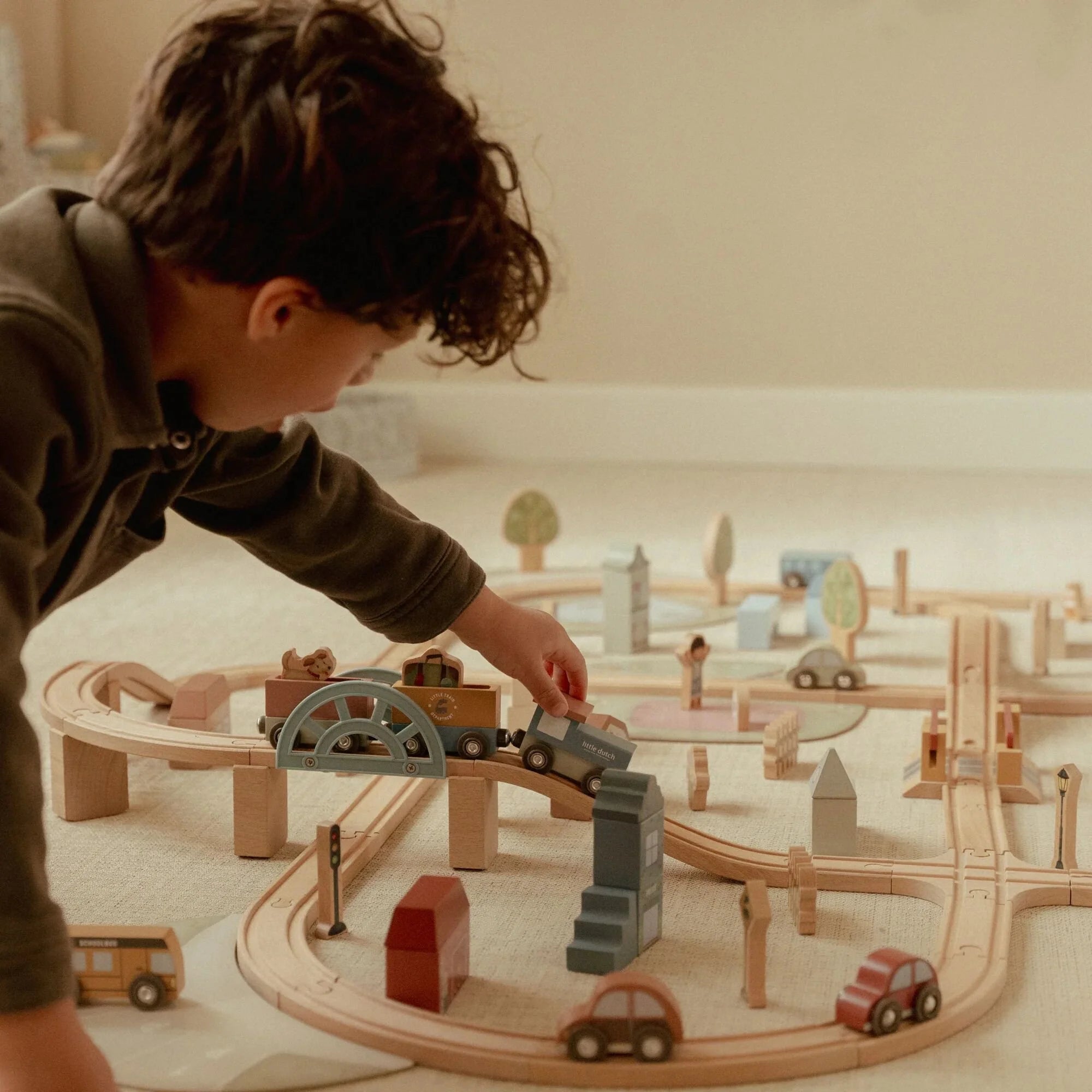 Little Dutch Wooden Train Track Set XL LD2540