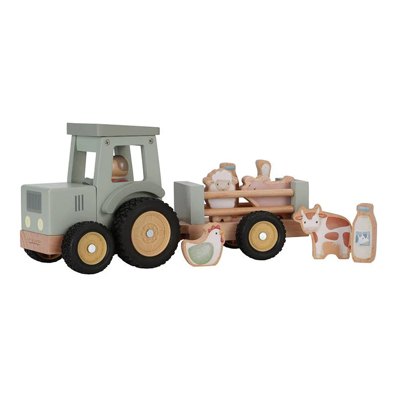 Little Dutch Trator com reboque Little Farm LD7149