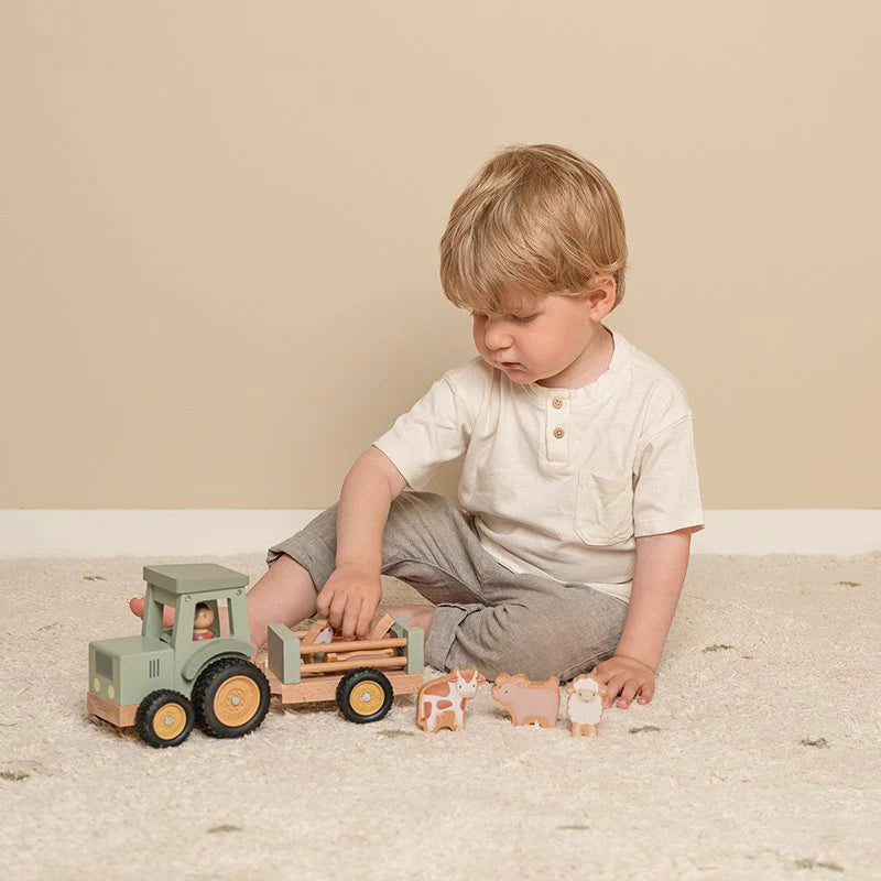 Little Dutch Trator com reboque Little Farm LD7149