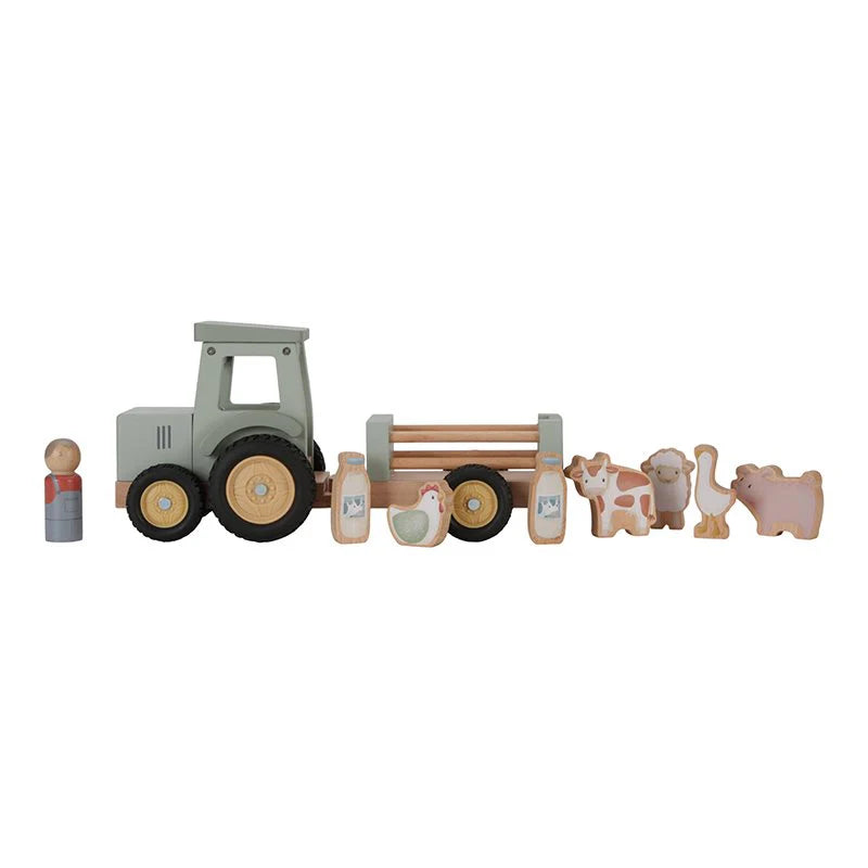 Little Dutch Trator com reboque Little Farm LD7149