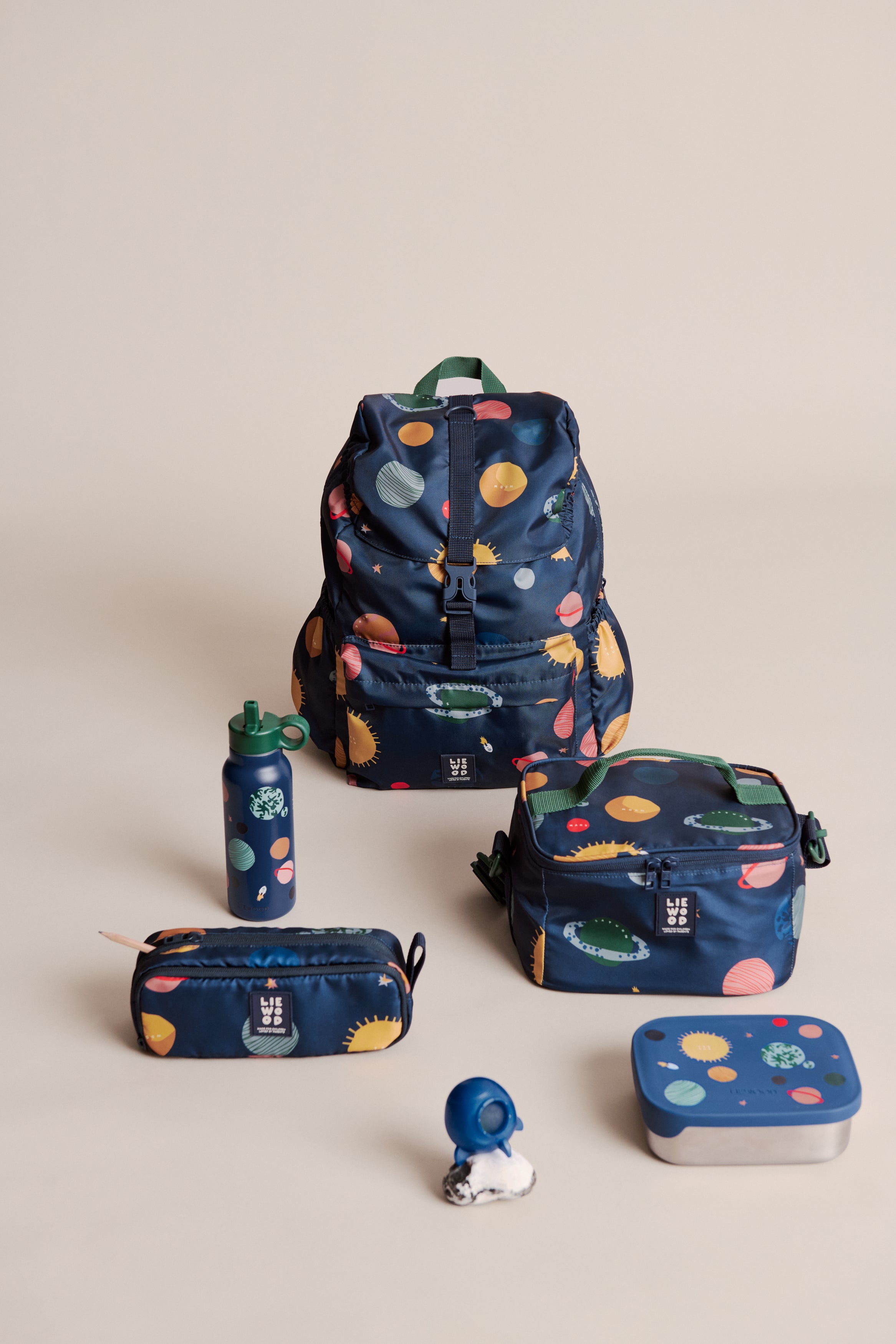 Liewood Falk Water Bottle Universe/Navy 350ml