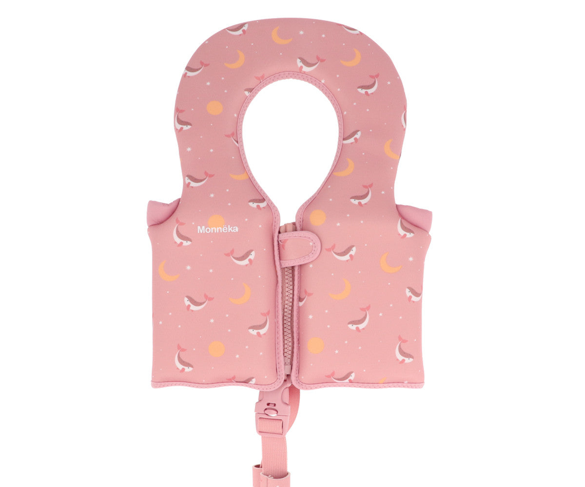 Monneka Colete Flutuador Whale Pink 1-2a 93500