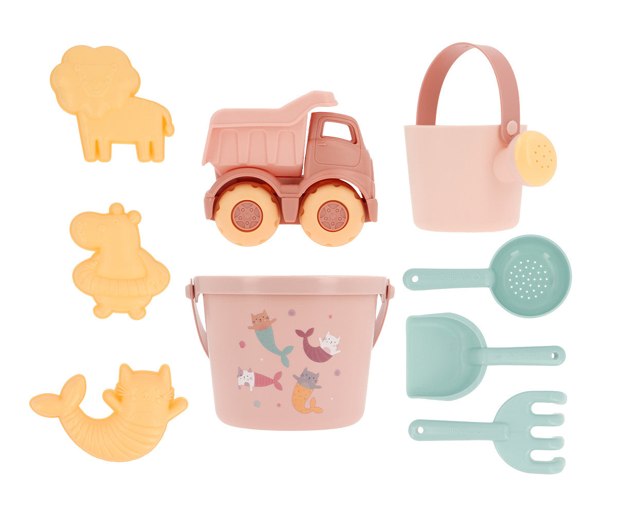 Monneka Conjunto Brinquedos Praia Mermaid Cats 93590
