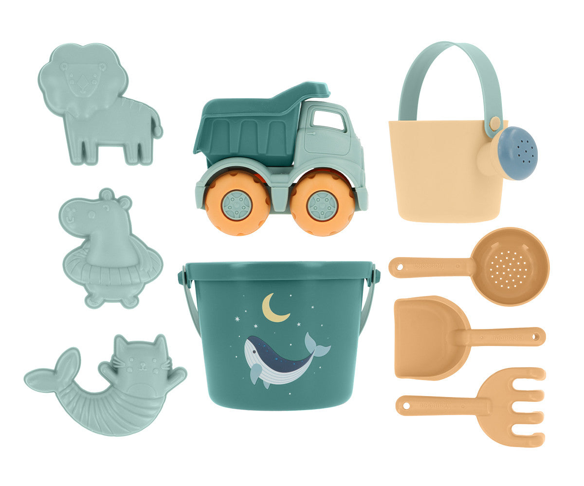 Monneka Conjunto Brinquedos Praia Whale Teal 93588
