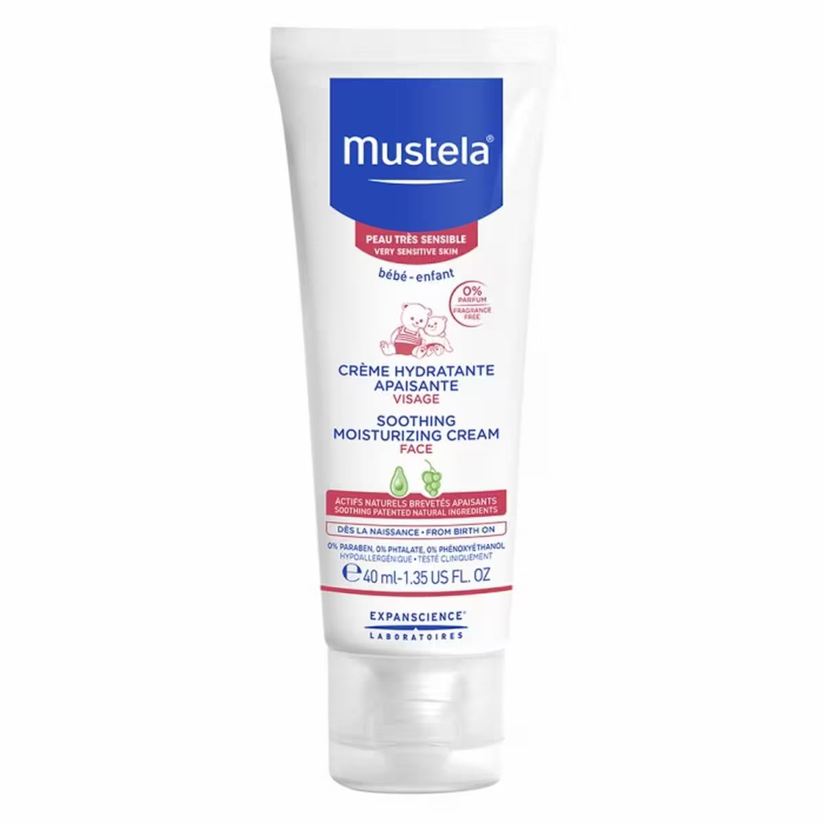 Mustela Creme Hidratante Calmante sem Perfume 40ml
