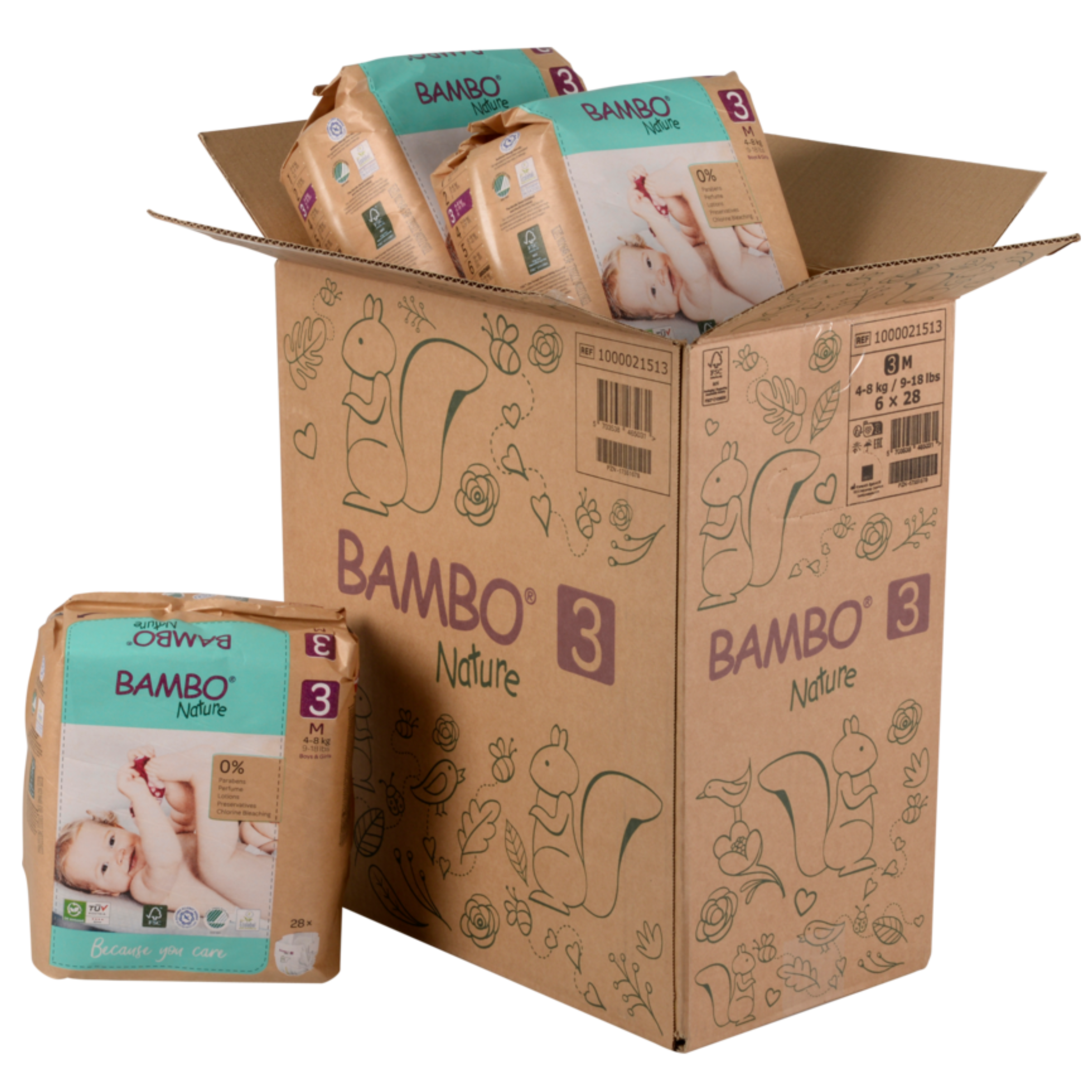 Bambo Nature Caixa Paper Bag Tam. 3 (4-8KG)