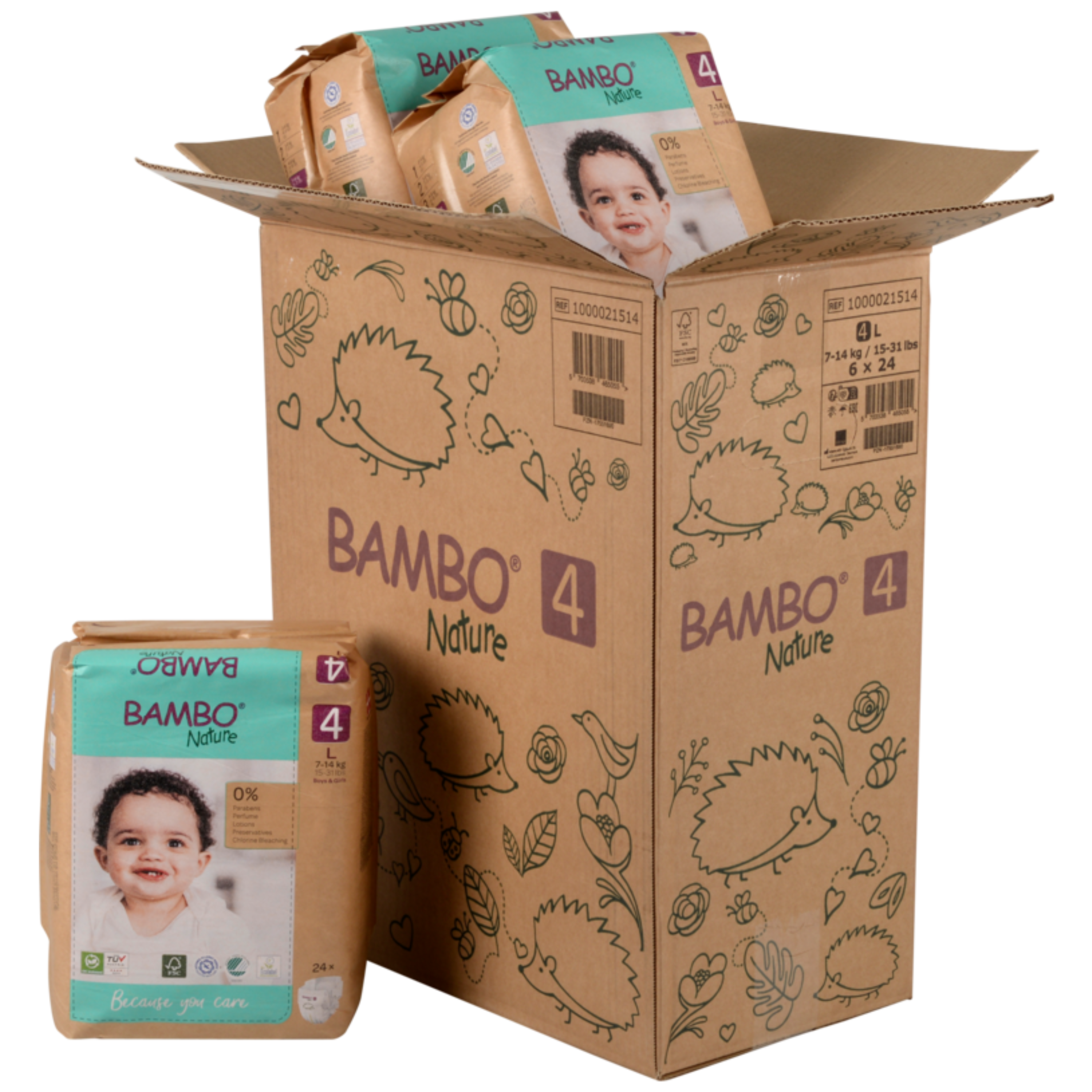 Bambo Nature Caixa Paper Bag Tam. 4 (7-14KG)