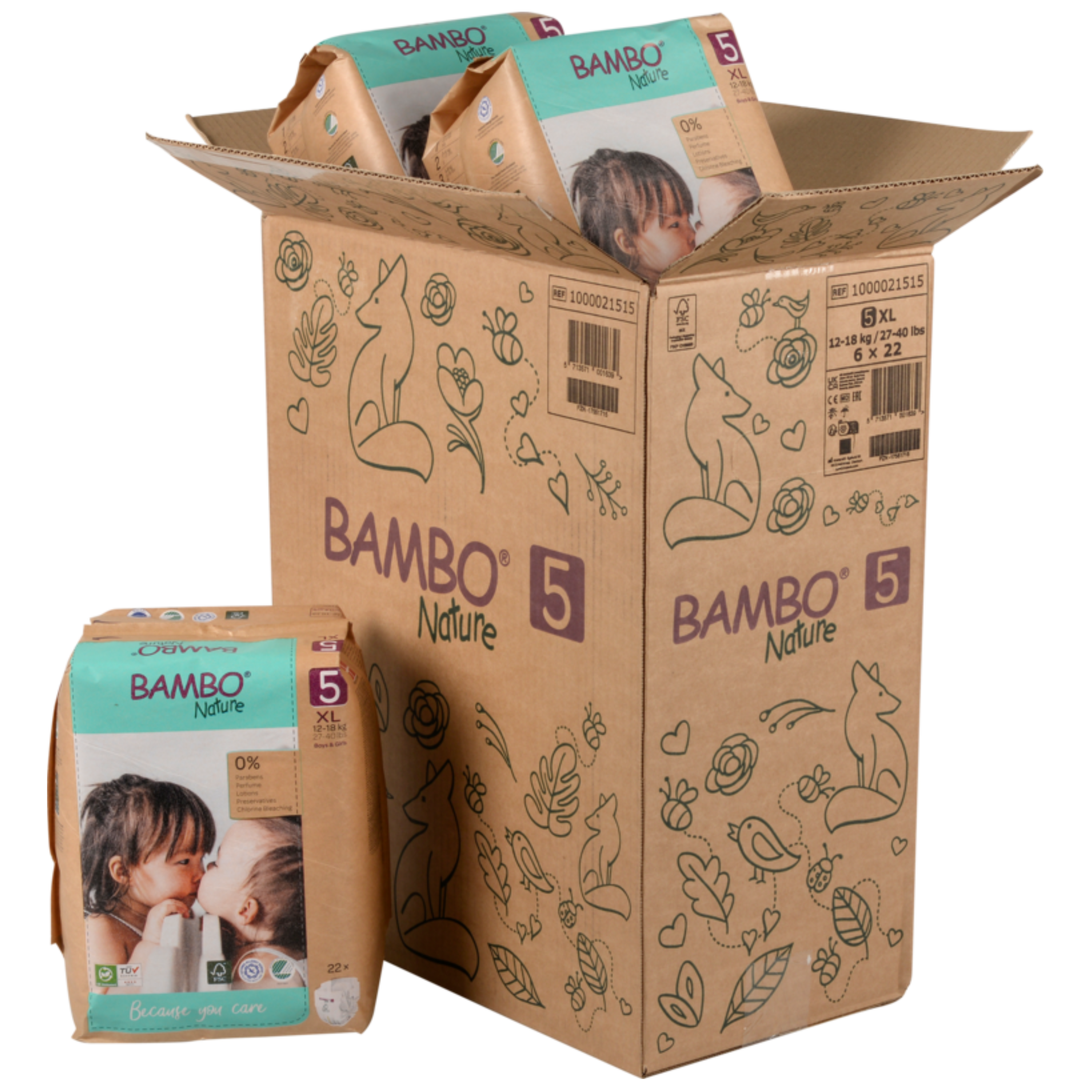 Bambo Nature Caixa Paper Bag Tam. 5 (12-18KG)