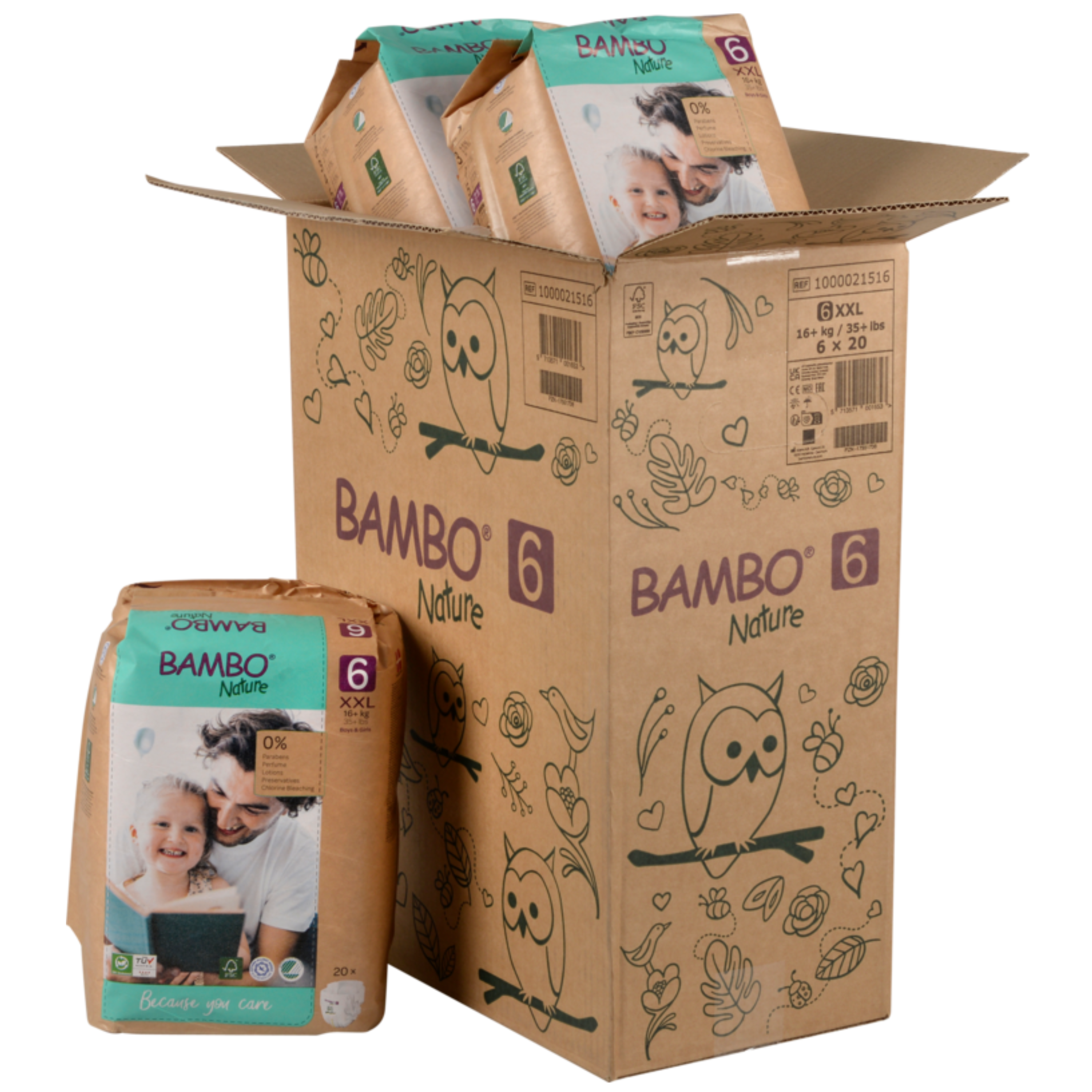 Bambo Nature Caixa Paper Bag Tam. 6 (16+KG)