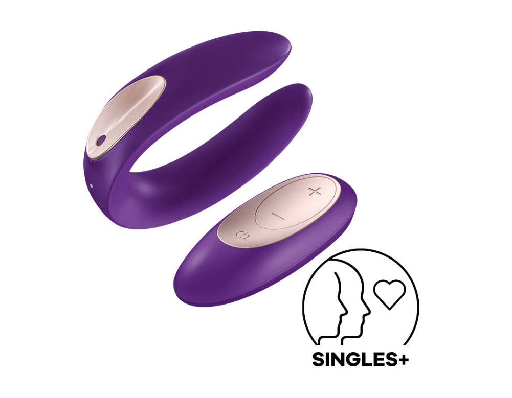 Satisfyer Double Plus Remote Roxo 9015481
