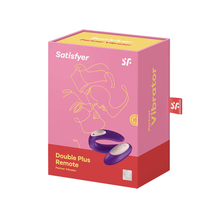 Satisfyer Double Plus Remote Roxo 9015481
