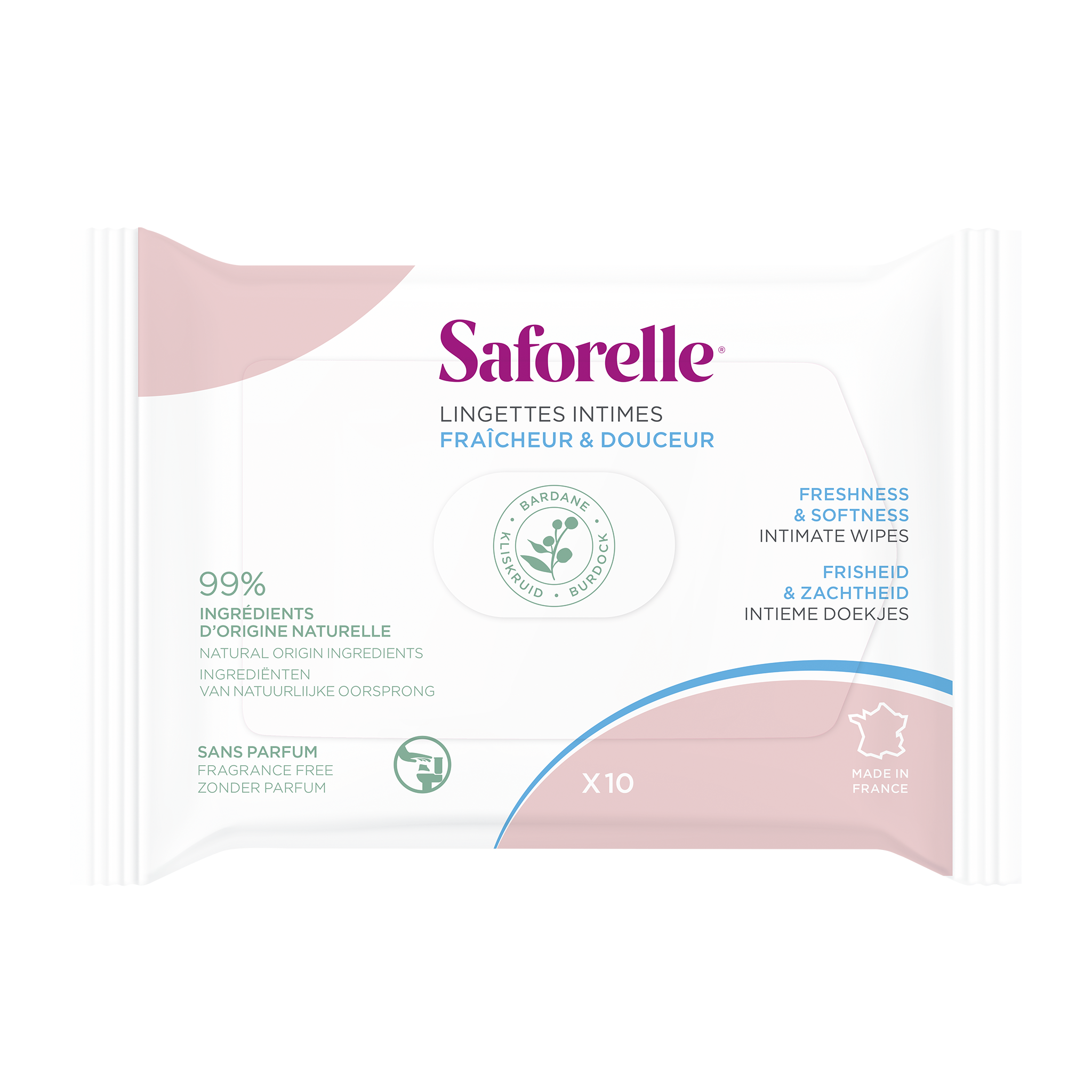 Intimate wipes, 10 units