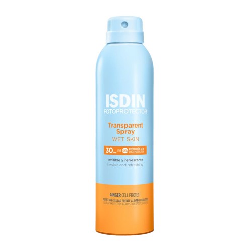 Isdin Fotoprotetor Transparent Spray WET SKIN SPF30 250ML - Body sunscreen