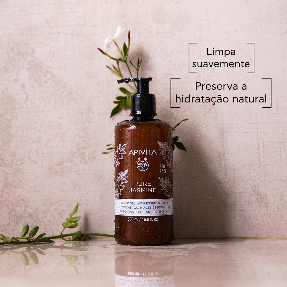 APIVITA Pure Jasmine Shower Gel with Essential Oils Ecopack