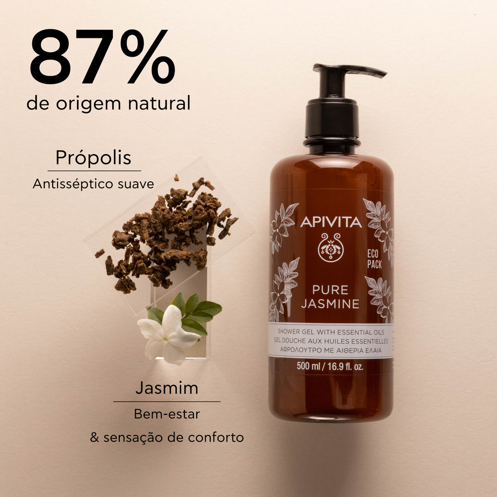 APIVITA Gel de Banho Pure Jasmine com Óleos Essenciais Ecopack