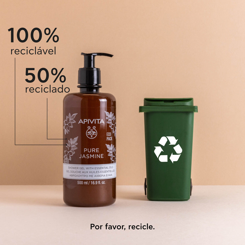 APIVITA Gel de Banho Pure Jasmine com Óleos Essenciais Ecopack