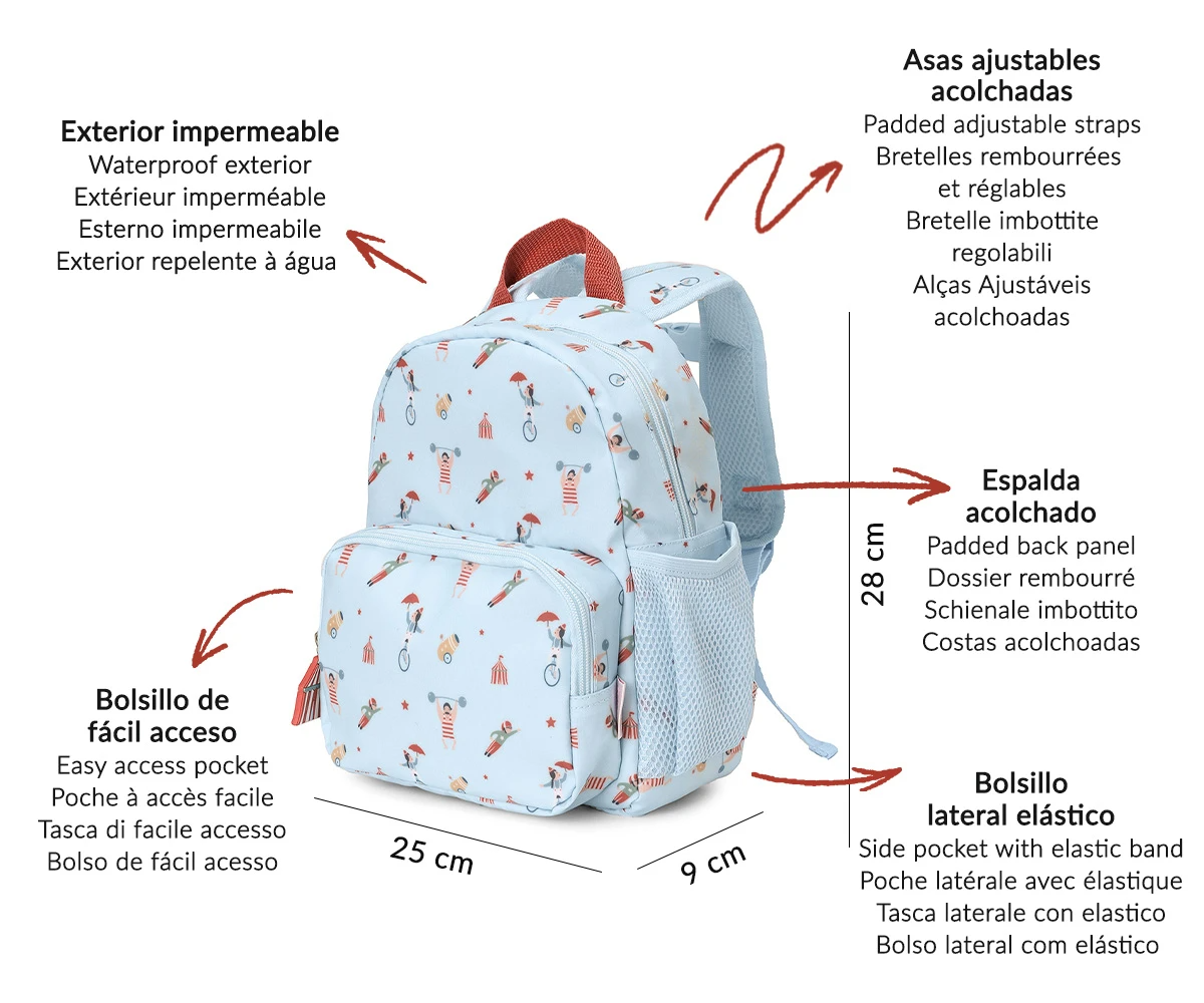 Tutete Mochila Infantil Circus Show