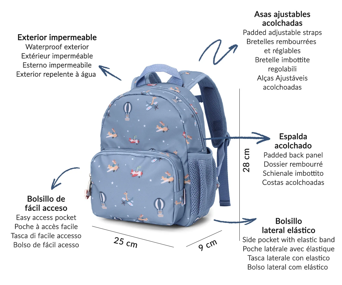 Tutete Mochila Infantil Planes