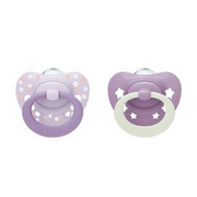 Nuk First Choice Day&Night Chupeta Roxo 18-36M X2