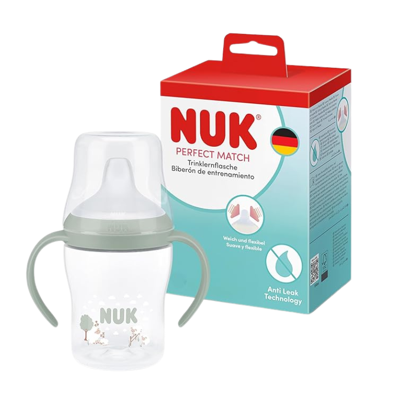 Nuk Perfect Match Biberão Aprendizagem Verde 150Ml