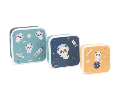 Tutete 3 Lancheiras Pandas In  Space