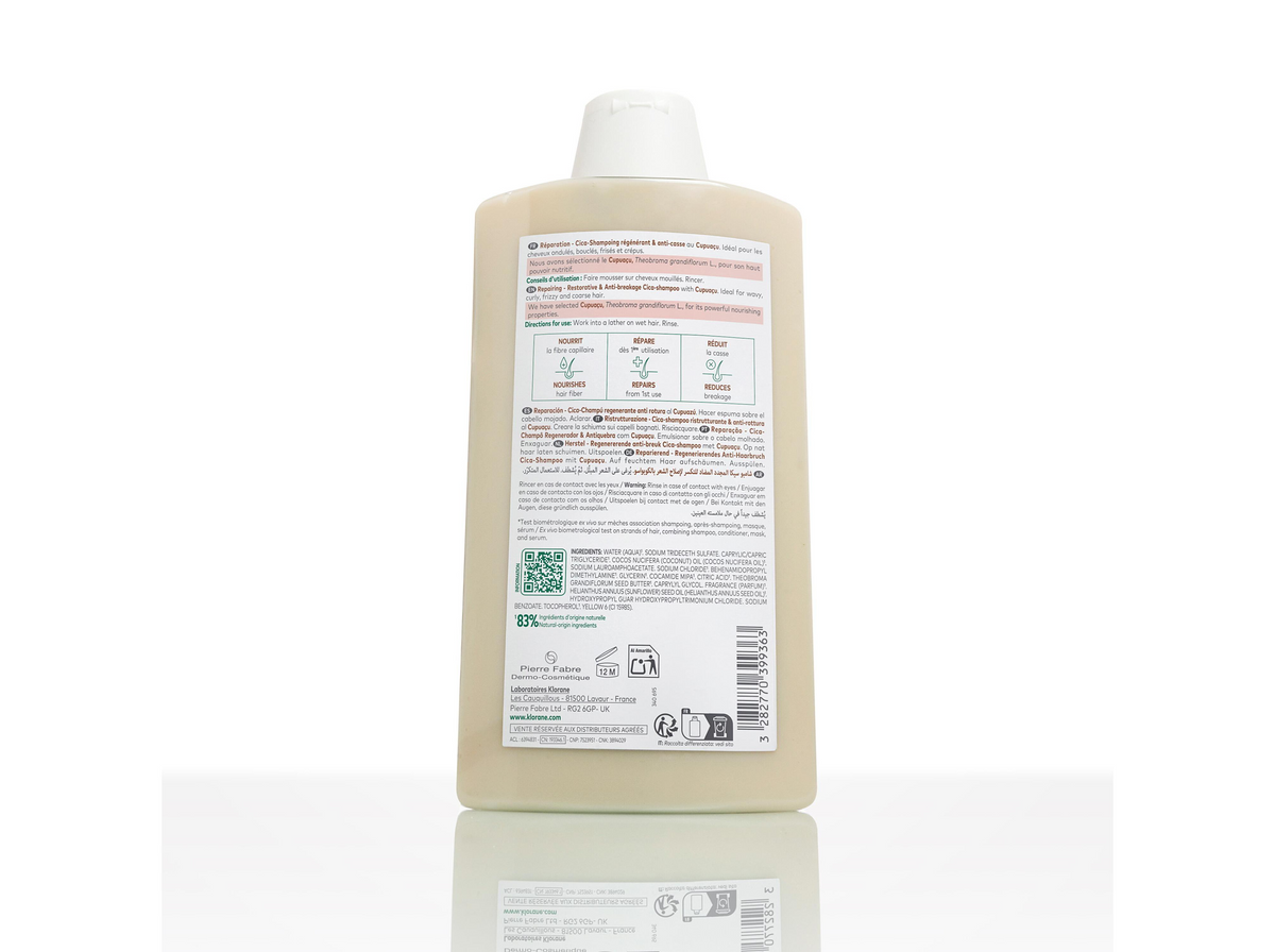 Klorane Capilar Cupuaçu Champô Reparador 400Ml