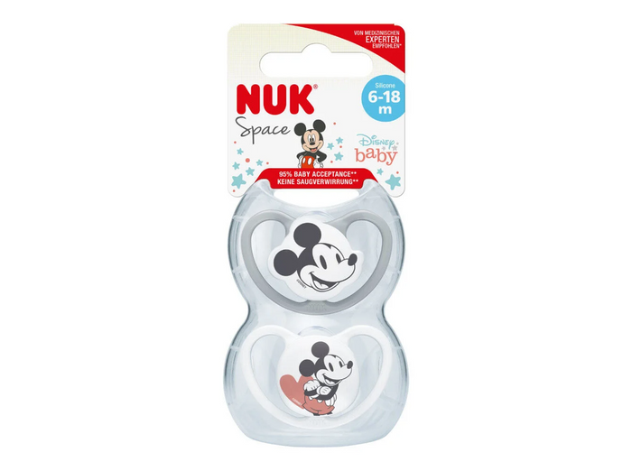 Nuk Space Disney Minnie Chupeta Silicone 6-18Mx2