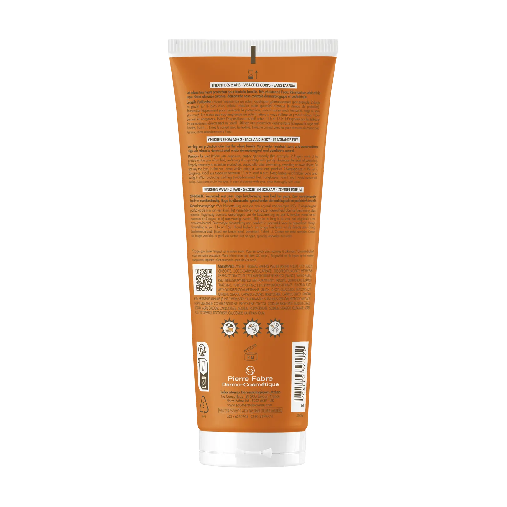 Avène Solar Leite Criança SPF50+ 250Ml
