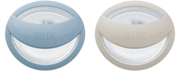 Nuk Mommy Feel Chupeta Silicone 0-9m Azul X2