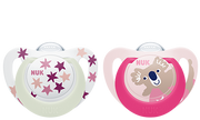 Nuk Star Daynight Chupeta Silicone T3 18-36M X2