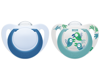 Nuk Star Daynight Chupeta Silicone T2 6-18m X2