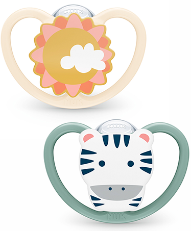 Nuk Space Chupeta Silicone T2 6-18m X2