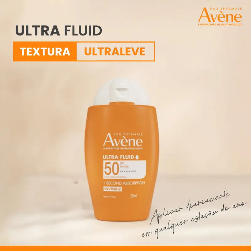 Avène Solar Ultra Fluid Luminosidade SPF50+ 50Ml
