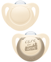 Nuk Nature Chupeta Silicone T2 6-18m Bege X2