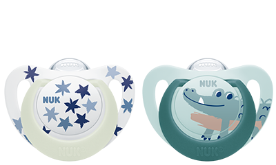 Nuk Star Daynight Chupeta Silicone T3 18-36M X2