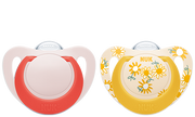 Nuk Star Daynight Chupeta Silicone T2 6-18m X2