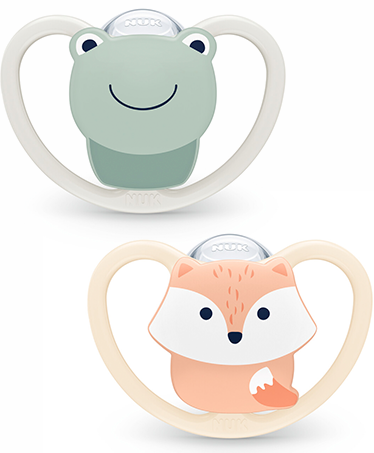 Nuk Space Chupeta Silicone T1 0-6m X2