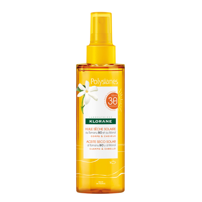 Klorane Solar Poly Óleo Seco Spf30 200Ml