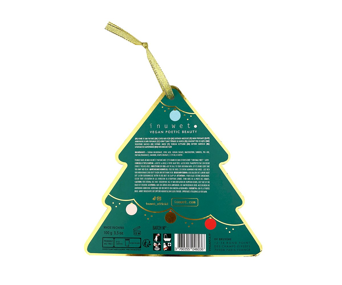 Inuwet Bomba de Banho Efervescente de Natal