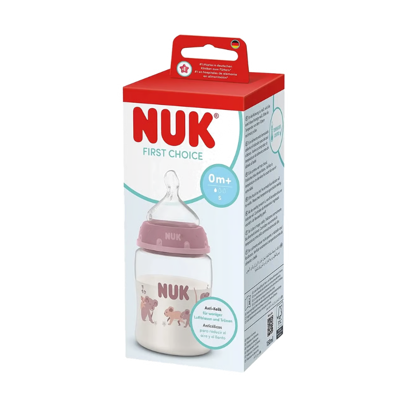 Nuk First Choice Biberão PP 150 Rosa Tetina SiIicone S