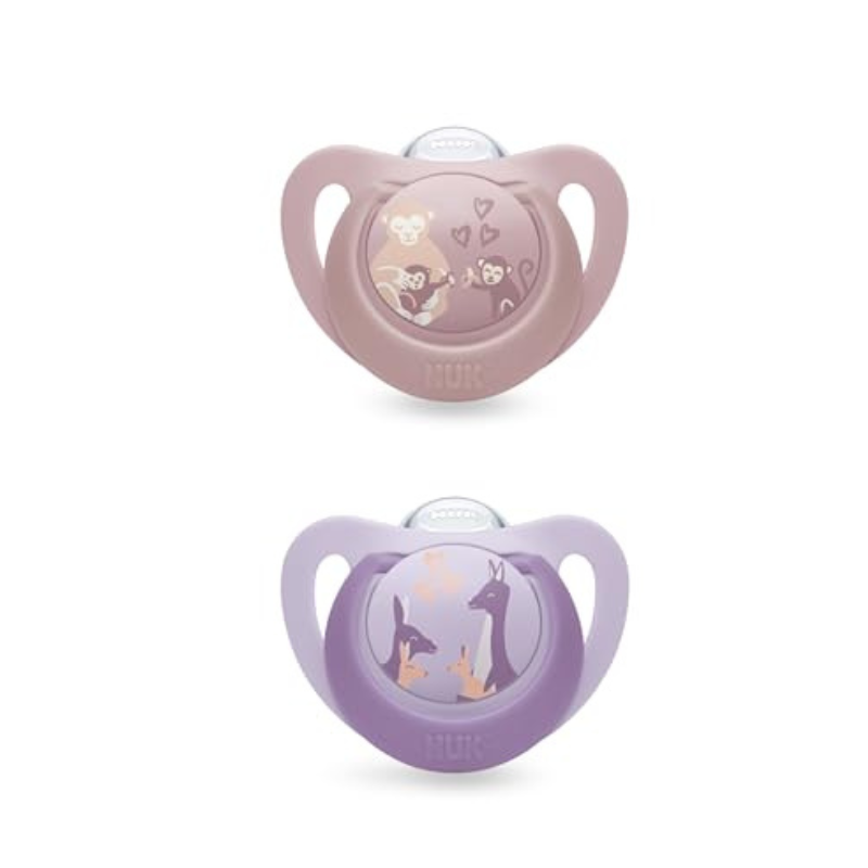 Nuk First Choice Chupeta Macaco+Canguru 18-36M X2