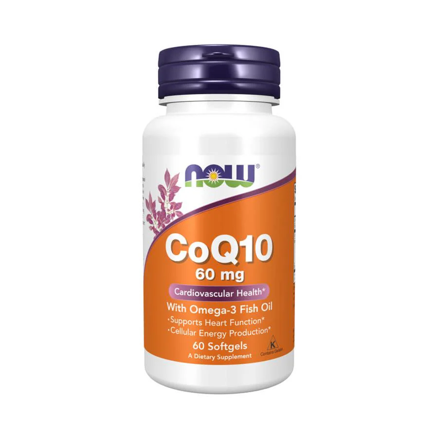 Now Coenzima CoQ10 60 mg 60 Cápsulas