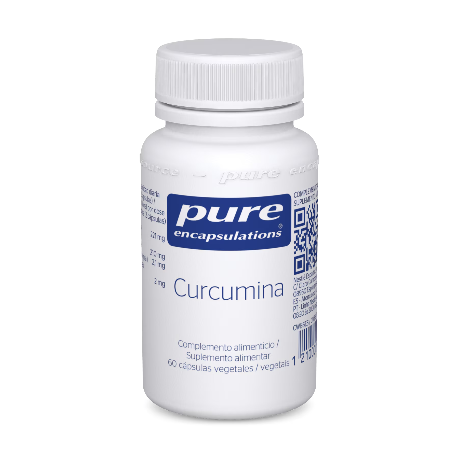 Pure Encapsulations Curcumina Cápsulas X60