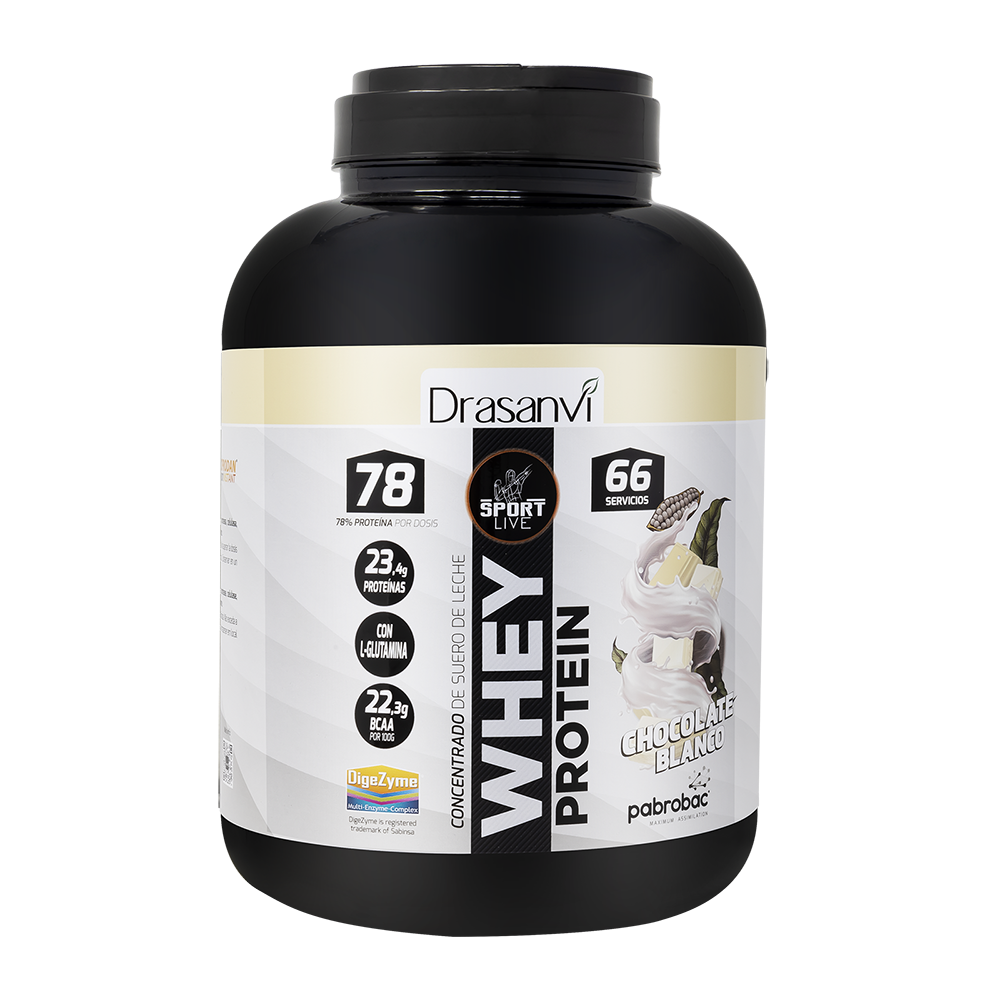 Drasanvi Whey Protein Conc.Chocolate Branco 2Kg