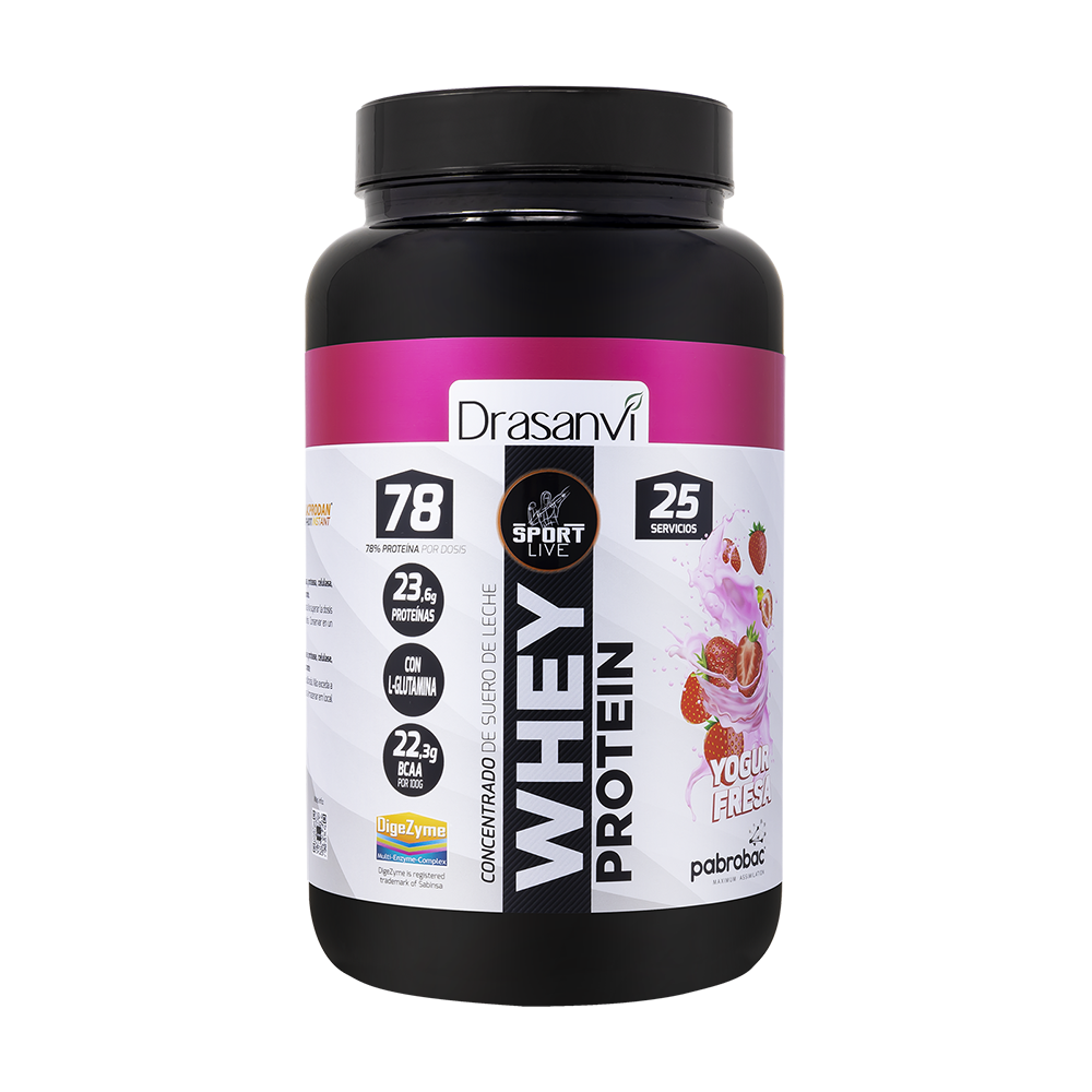 Drasanvi Whey Protein Conc. Iogurte Morango 750g
