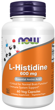 Now L-Histidina 600 mg 60 Cápsulas