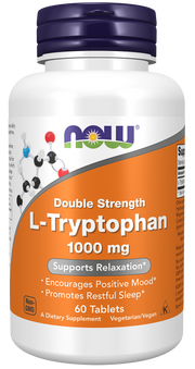 Now L-Tryptophan Double Strength 1000mg 60 comps