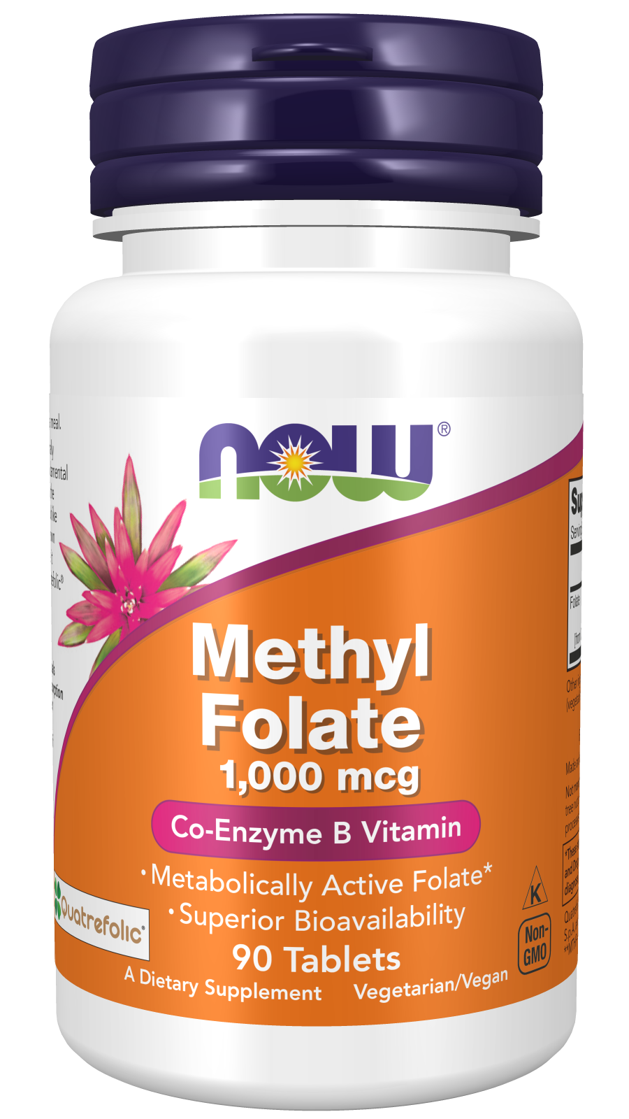 Now Methyl Folate 1000 mcg 90 Comprimidos